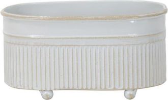 Foreside Home And Garden 3.54 x 5.91 Antique White Metal Axl Trough Mini Planter Soap Dish at Nordstrom