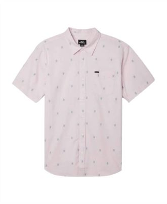 O'Neill Mens Tame Dobby Short Sleeve Shirt In Haze
