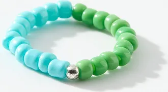 Simons Womens Colourful bead toe ring