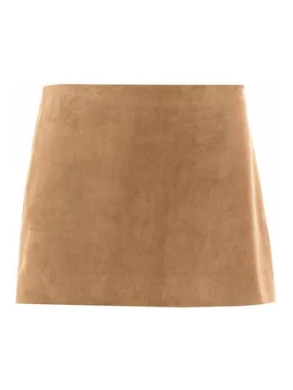 Khaite Khaite camel jett skirt