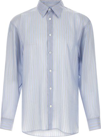 Dries Van Noten Blue Copper Mens Blouse