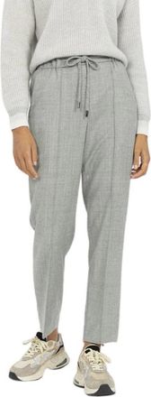 PESERICO Flanellen Lurex Sportbroek - Dames - Straight fit broeken - Grijs - 2XL - Broeken
