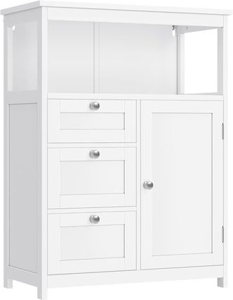 Vasagle Armario del ba&ntilde;o de 30 x 60 x 80 cm de color blanco