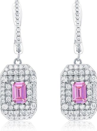 Suzy Levian Suzy Levian Silver Cz Dangle Earrings