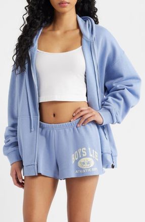 Boys Lie Athletic Dept V3 Zip-Up Hoodie in Blue at Nordstrom, Size X-Small