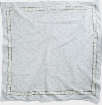 SOEUR Womens Flowers and hearts sheer scarf