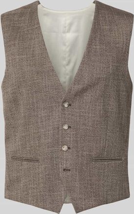 Mc Neal Regular Fit Weste mit Paspeltaschen in Mittelbraun, Gr&ouml;&szlig;e 44