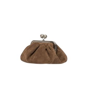 Max Mara Weekend Clutch - Dames - Tassen - Beige - Maat: ONE Size Leer