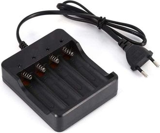 OEM Caricabatterie A 4 Slot Per Batterie Al Litio 18650, Spina Ue, Con Protezione Contro LInversione Di Polarit&agrave;, Buona Qualit&agrave; E Buona