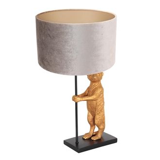 Steinhauer Anne Lighting - L&aacute;mpara De Mesa - Animaux - Negro - Metal Velours