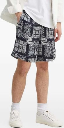 The Kooples Shorts con stampa paisley - Blu