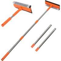 OEM Adecuado Para Limpiaparabrisas Profesionales 2 En 1, Con Mango Largo De Acero Inoxidable Y Limpiaparabrisas De Esponja, Apto Para Ventanas De Autom&oacute;vi