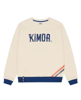 Kimoa Big K Racing Sweatshirt, Beige, L