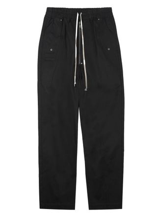 Rick Owens Relaxed Fit Pants with Elastic Waistband and Eyelet Details