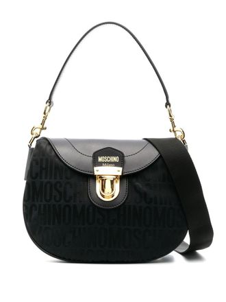 Moschino Borsa tote con stampa - Nero