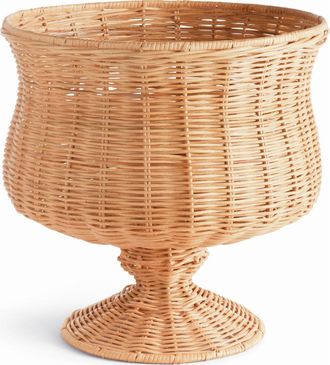 Napa Home & Garden Chesapeake Natural Rattan Footed Urn Wide in Brown at Nordstrom