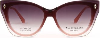 Ana Hickmann Sunglasses Clip AH6548 H02G 53