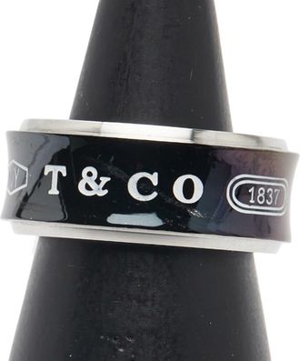 Tiffany & Co. Silver 925 Titanium Band Ring (Pre-Owned)
