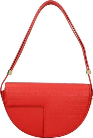Patou Red Leather Shoulder Womens Bag