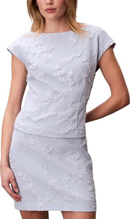 Calvin Klein Cloque Short Sleeve Top