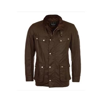 Barbour Duke Wax Jacket - Heren - Zomerjassen - Bruin - XL - Katoen - Jassen