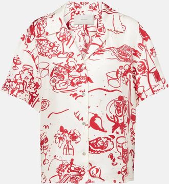 Asceno Camicia Pragua in twill di seta