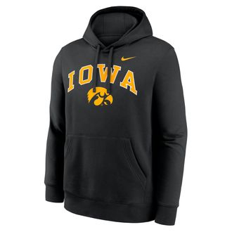 Nike Iowa Arch Nike Mens College Pullover Hoodie in Black | NKDK00AIA-Y48