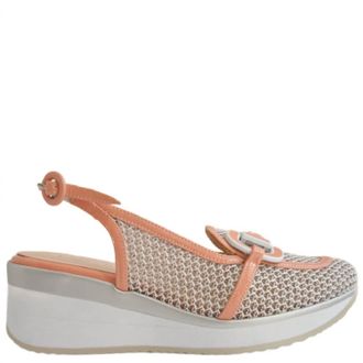 Ezzio Womens Slingback Wedge Loafer In Nude