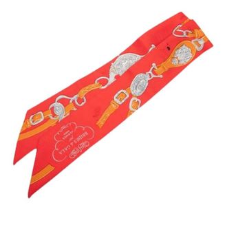 Herm&egrave;s Pre-owned Scarves, female, Red, Size: ONE SIZE Pre-owned Silk Scarf