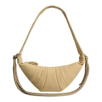 Christophe Lemaire Shoulder Bags, female, Beige, ONE SIZE, Braid Medium Croissant Bag