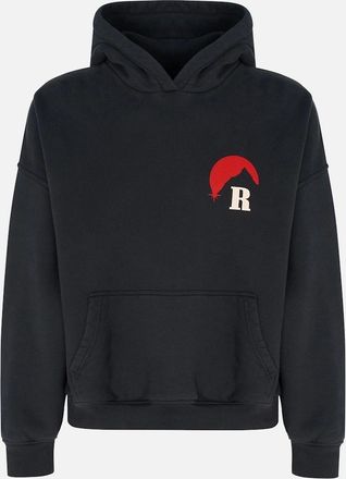 Rhude Mens Moonlight Regatta Hoodie Black - Size: 42