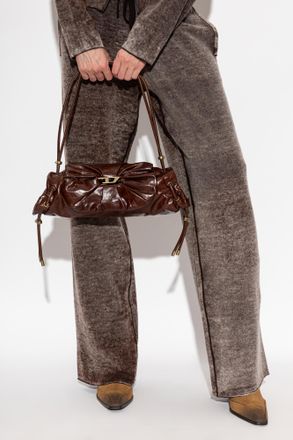 Diesel SCRUNCH-D SHOULDER S Bag, Womens, Brown