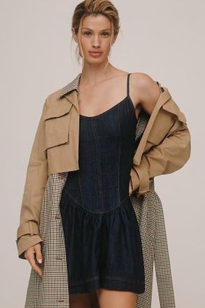 Reformation Lottie Denim Mini Dress