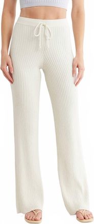 Good American Ribbed Terry Lounge Pants In Cloud