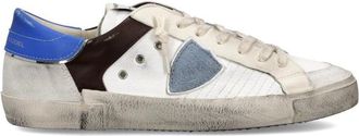 Philippe Model Prsx Low Man White/Brown/Blue Sneakers