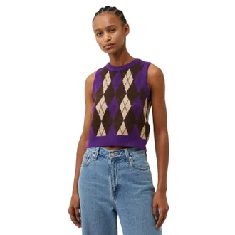 Levi's Damesvest met korte mouwen en mouwloze pasvorm van Deja Vu (Bos/Pruim)