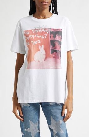 Collina Strada Oversize Organic Cotton Graphic T-Shirt in No Bunny Compares at Nordstrom, Size X-Small