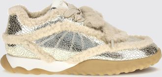 Pinko Sneakers low top Gea in pelle con interni in shearling e suola in gomma