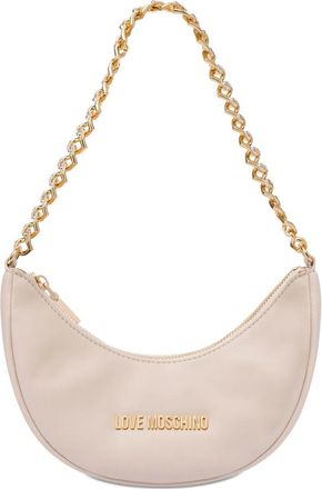 Love Moschino Borsa a spalla con logo - Bianco