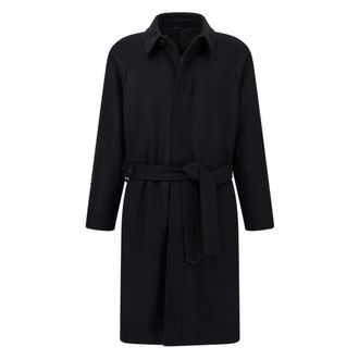 Boggi Milano Heren, Mantels, Zwart, Maat: 3XL Wol