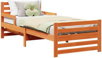 vidaXL Estructura De Cama Marr&oacute;n Cera 80 X 200 Cm Madera De Ingenier&iacute;a Vidaxl