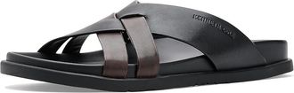 Kenneth Cole Wooper Mens Sandals Black Leather : 12 M