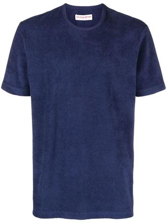 Orlebar Brown T-shirt Nicolas effetto spugna - Blu