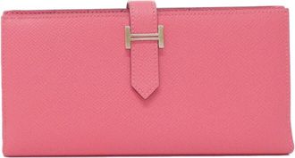 Herm&egrave;s Rose Azalee Epsom Leather Coin Purse/Coin Case (Pre-Owned)