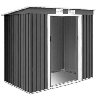 Costway Costway 7FT x 4FT Outdoor Storage Shed Large Tool Utility Storage House W/Sliding Door