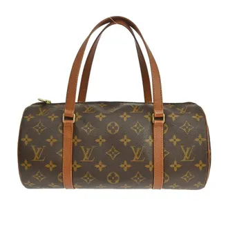 Louis Vuitton Papillon Monogram Canvas Brown Canvas Handbag (Pre-Owned)