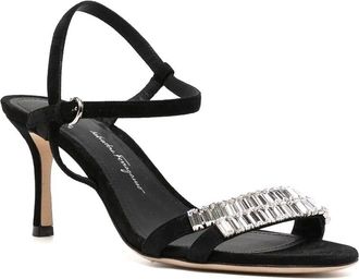 Ferragamo 7Mm Embellished Leather Sandal