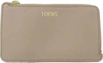 Loewe Beige Sand Leather Coin Purse/Coin Case (Pre-Owned)