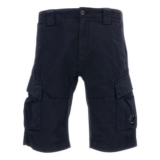 C.P. Company Lens Cargo Bermuda - male - C.P. Company - Casual Shorts - Blue - L - Shorts