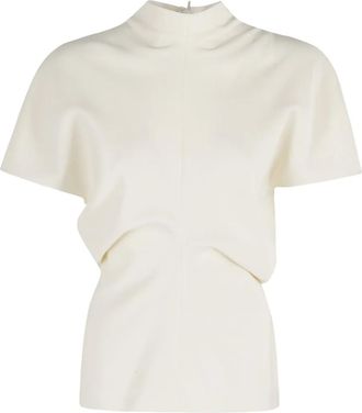 Federica Tosi mock-neck T-shirt - White